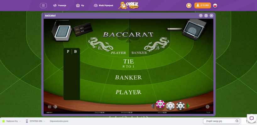 Cookie Casino Baccarat online